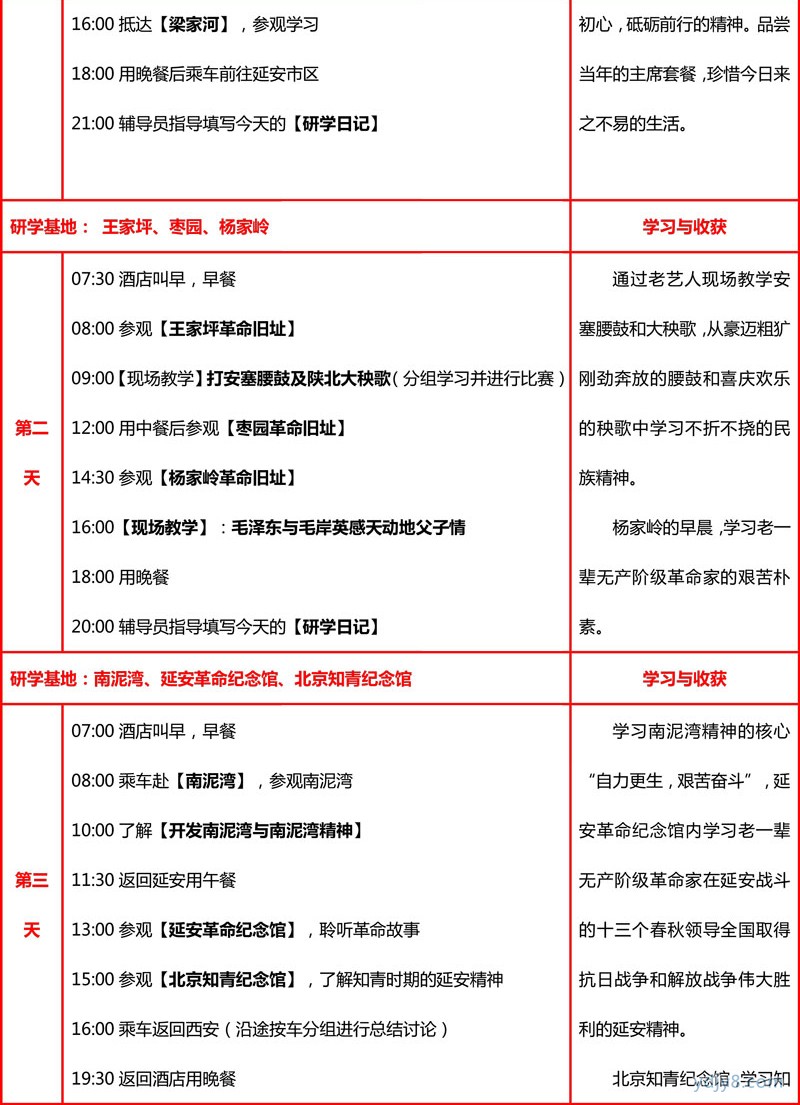 延安+西安双城联动研学行程安排-17