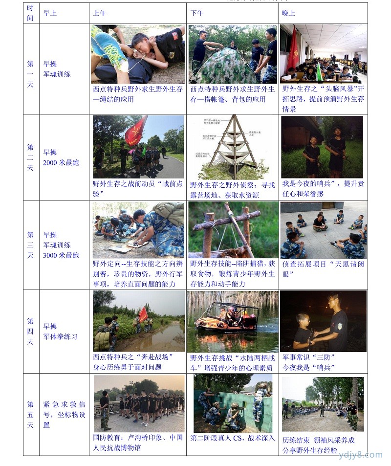 2022年北京西点第17届军事夏令营45天课程-9